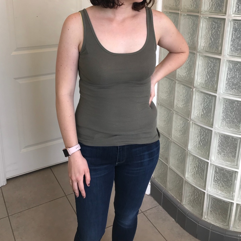 Olive Green Tank Top